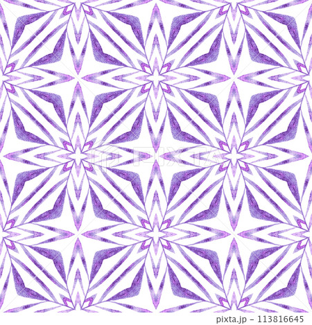 Chevron watercolor pattern. Purple incredible Chevron watercolor pattern. Purple incredible 113816645