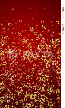 Gold sparkling star confetti. Gold sparkling star confetti. 113816895