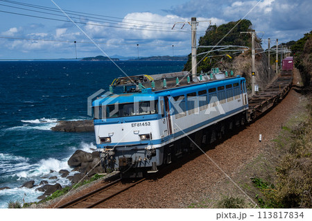 肥薩おれんじ鉄道の貨物列車 EF81 肥薩おれんじ鉄道の貨物列車 EF81 113817834