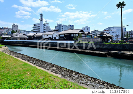 長崎市の風景 出島和蘭商館跡 長崎市の風景 出島和蘭商館跡 113817893