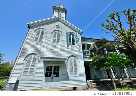 長崎市の風景　出島和蘭商館跡 113817903