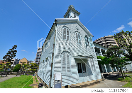 長崎市の風景　出島和蘭商館跡 113817904