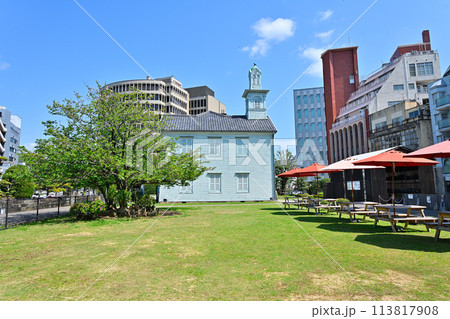 長崎市の風景 出島和蘭商館跡 長崎市の風景 出島和蘭商館跡 113817908