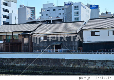 長崎市の風景　出島和蘭商館跡 113817917
