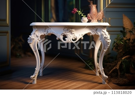 a marble table on white surface tableware and art piece in one a marble table on white surface tableware and art piece in one 113818020