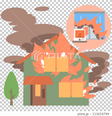 house on fire 113818794