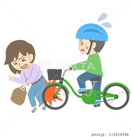 自転車事故 113819396
