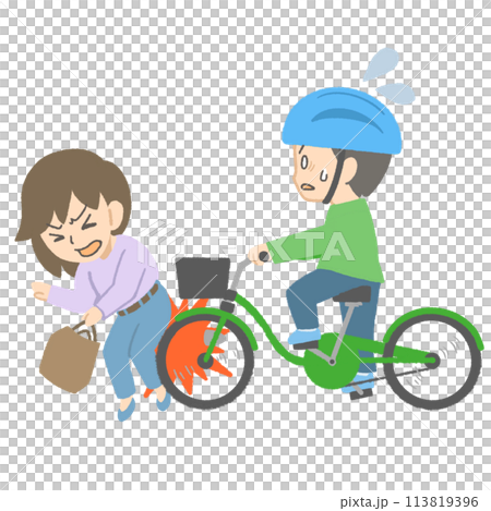 自転車事故 113819396