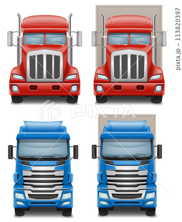 freight truck car delivery cargo anl big vector illustration freight truck car delivery cargo anl big vector illustration 113820397