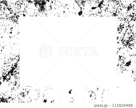 Black and white grunge. Distress overlay texture. Abstract surface dust and rough dirty wall background concept. Distress illustration simply place over object to create grunge effect. Vector EPS10. 113820498