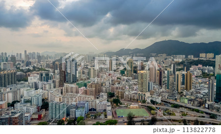 April 14 2024 the cityscape of kowloon city, hong kong 113822778