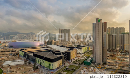 14 April 2024 stadium under construction, Kai Tak Sports Park 113822819