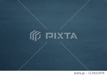 Dark blue paper texture with grain macro closeup 113822979