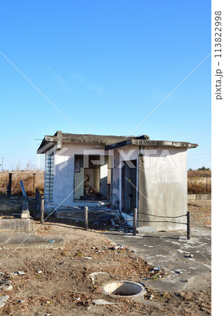 震災遺構 仙台市荒浜地区住宅基礎（宮城県） 113822998