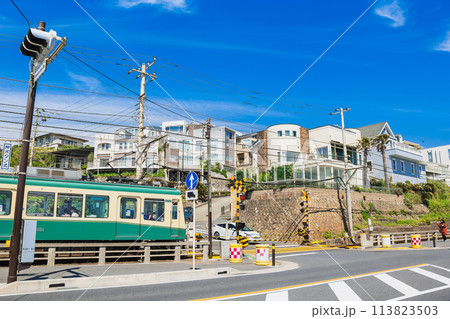 湘南海岸　鎌倉高校前踏切 113823503