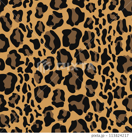 Cheetah skin pattern design. Wildlife fur skin design illustration for print, web, home decor, fashion, surface, graphic design 113824217