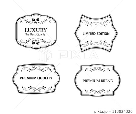 Ornamental label frames. Premium Quality and Satisfaction Guarantee Label collection Ornamental label frames. Premium Quality and Satisfaction Guarantee Label collection 113824326