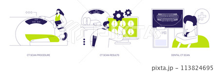 Diagnostic radiology abstract concept vector illustrations. 113824695