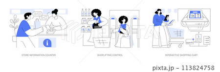 Smart store isolated cartoon vector illustrations se Smart store isolated cartoon vector illustrations se 113824758