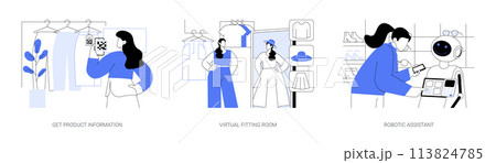 Technologies in retail isolated cartoon vector illustrations se 113824785