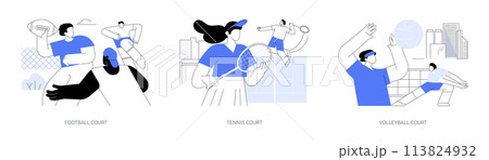 Urban sport facilities isolated cartoon vector illustrations se Urban sport facilities isolated cartoon vector illustrations se 113824932