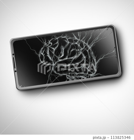 Smartphone Brain Effect Smartphone Brain Effect 113825346