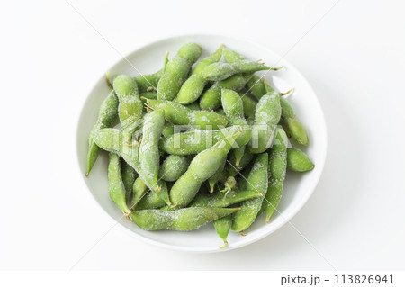 冷凍枝豆 白背景 冷凍枝豆 白背景 113826941
