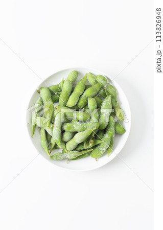 冷凍枝豆　白バック 113826948