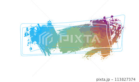 Colored blot object. hand drawing. Not AI, Vector illustration Colored blot object. hand drawing. Not AI, Vector illustration 113827374