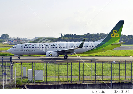 春秋航空日本B737-800成田十余三タキシング 春秋航空日本B737-800成田十余三タキシング 113830186