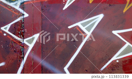Colorful background of graffiti painting artwork with bright aerosol outlines on wall. Old school street art piece made with aerosol spray paint cans. Contemporary youth culture backdrop Colorful background of graffiti painting artwork with bright aerosol outlines on wall. Old school street art piece made with aerosol spray paint cans. Contemporary youth culture backdrop 113831339
