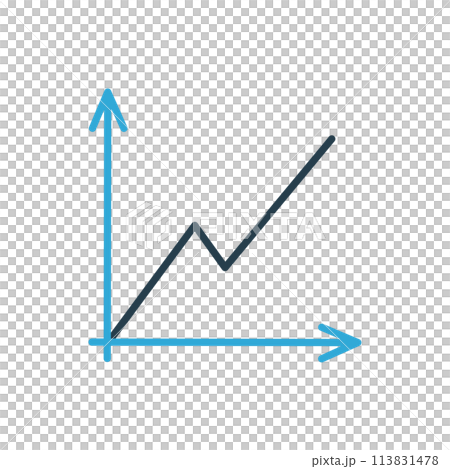 Isolated simple Graph Icon 113831478