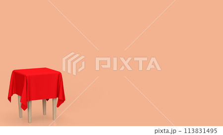 The table for present or food concept 3d rendering. The table for present or food concept 3d rendering. 113831495