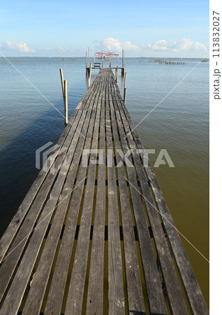 Bana Wooden Bridge is a wooden bridge built with the cooperation of the community. Built to stretch all the way to Pattani Bay, you can take a walk to admire the atmosphere of the sea. Bana Wooden Bridge is a wooden bridge built with the cooperation of the community. Built to stretch all the way to Pattani Bay, you can take a walk to admire the atmosphere of the sea. 113832027