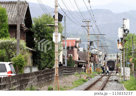 秩父市内を行く秩父鉄道SLパレオエクスプレス号（旧型客車特別運行） 113833237