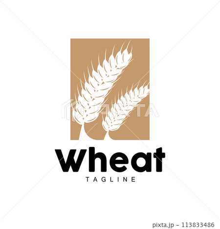 Rice Logo, Farm Wheat Logo Design, Vector Wheat Rice Icon Template Retro Vintage Illustration Rice Logo, Farm Wheat Logo Design, Vector Wheat Rice Icon Template Retro Vintage Illustration 113833486