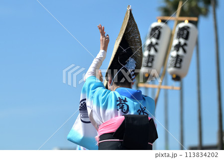 徳島市阿波踊り　春の祭典「はなはるフェスタ」女踊りの有名連 113834202