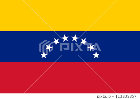 ベネズエラ国旗（民間用） 113835857