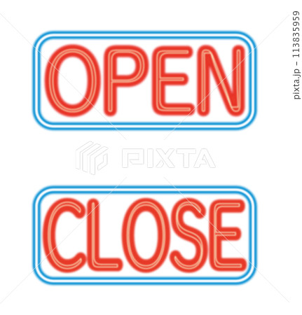 ネオン管 サイン 看板 OPEN CLOSE ネオン管 サイン 看板 OPEN CLOSE 113835959
