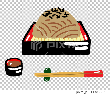 蕎麦 イラスト 113836538