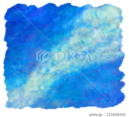 天の川のイラスト素材 113836591