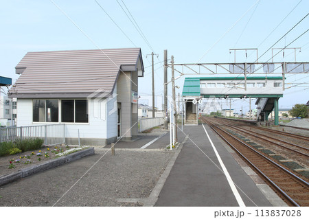 錦岡駅　JR錦岡駅　にしきおか　Nishikioka　H21　室蘭本線 113837028