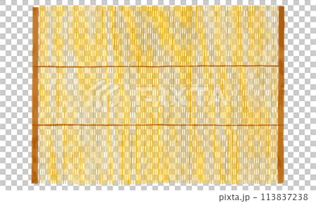 Hand-drawn watercolor vector illustration of bamboo blinds 113837238