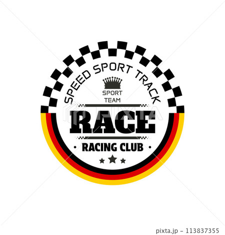 White Germany racing emblem 113837355