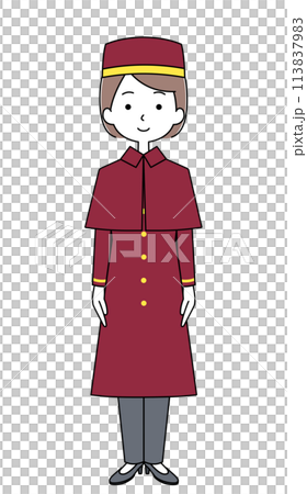 ドアガールのイラスト 113837983