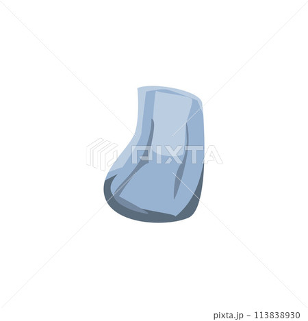 Abstract blue gray vector cobblestone on isolated background. 113838930