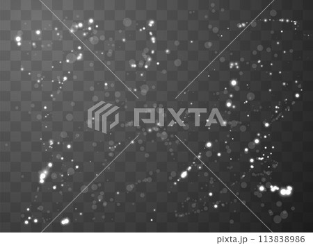 Ethereal dust particles magical vector overlay 113838986