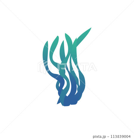 Spirulina seaweed cartoon vector, aquatic marine algae plant, underwater flora, aquarium leaves decoration, sea food Spirulina seaweed cartoon vector, aquatic marine algae plant, underwater flora, aquarium leaves decoration, sea food 113839004