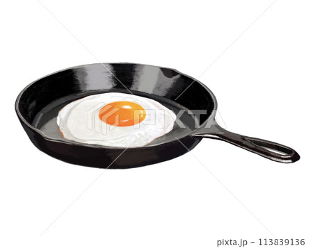 目玉焼き（半熟）スキレット付き 113839136