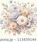 母の日などオススメの花のイラスト 113839144